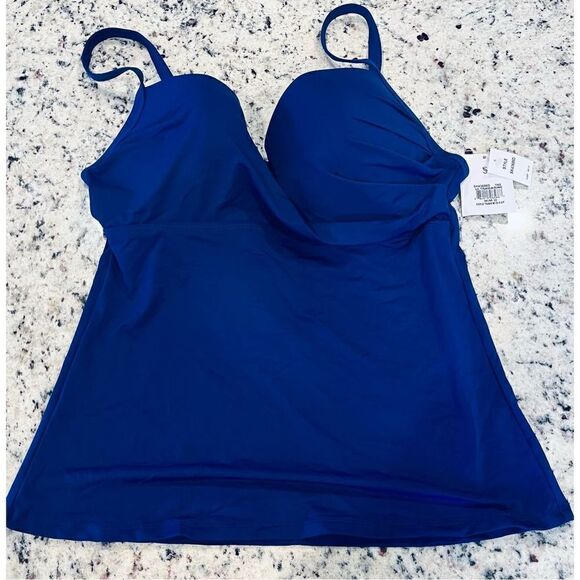 Skye Women's Standard Coco D/Dd Molded Cup Underwire Tankini Top Swimsuit - Picture 2 of 4